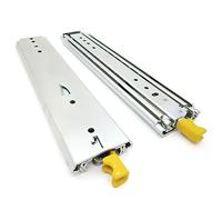1 Pair Metal Drawer Slides with Lock, 3-Section Full Extension Ball Bearing Drawer Slides, for Retrofitting Motorhomes/Roll Out Shelves, 40-80 Inch Lengths, 480 LB Capacity (68in(170cm))
