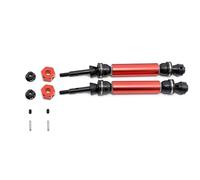 1 Pair Metal Drive Shaft RC Upgrade Parts for 1/10 ECX 2WD Ruckus, Axe, Brutus, Circuit, AMP MT, AMP DB, AMP Crush, K&N Torment RC Car (Red)