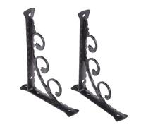 1 Pair Metal Floating Shelf Brackets Wall Mounted Brackets for Table Work for Bench Bookcases Space Wall Mounted Broom Heavy Duty