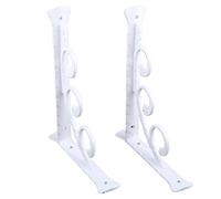 1 Pair Metal Floating Shelf Brackets Wall Mounted Brackets for Table Work for Bench Bookcases Space Wall Mounted Broom Heavy Duty