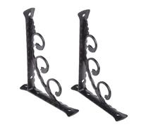 1 Pair Metal Floating Shelf Brackets Wall Mounted Brackets for Table Work for Bench Bookcases Space Wall Mounted Broom Heavy Duty