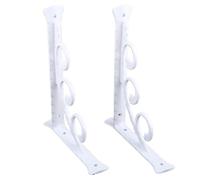 1 Pair Metal Floating Shelf Brackets Wall Mounted Brackets for Table Work for Bench Bookcases Space Wall Mounted Broom Heavy Duty