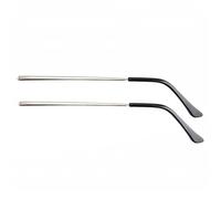 1 Pair Metal Glasses Sunglasses Eyeglasses Replacement Temple Arm Frame Temple Repair Glasses Accessories (Silver)