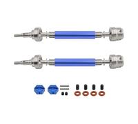 1 Pair Metal Rear CVD Drive Shaft with Hex Adapter RC Upgrade Parts for ARRMA 1/10 2WD Gorgon RC Car (Blue)