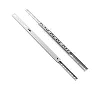 1 Pair Mini Drawer Slide 17mm Wide Two-Section Drawer Runner Ball Guide Steel Rails Furniture Hardware (310mm 13in)