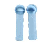 1 Pair Mini Kids Bike Handlebar Grips Rubber High Strength Bicycle Grips for Children Balance Bicycle (Blue)