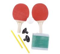 1 Pair Mini Table Tennis Ping Pong Racket Bat Balls Net Set +1 x Ball