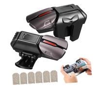 1 Pair Mobile Game Triggers with Game Finger Gloves High Sensitivity Controllers for Smooth Gaming Experience Smartphones Includes of Gloves and Durable Triggers for Enhanced