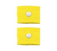 1 Pair Motion Sickness Wristbands, Natural Nausea Relief Bands for Kids &Adults, Anti-Nausea Wristbands, for Car Sea Sickness Travel Sickness Pregnancy Morning Sickness (Yellow)