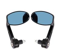 1 Pair Motorbike Mirrors 7/8'' Motorbike Bar End Side Mirror Universal Wide Angle Motorcycle Wing Mirrors Safety Reflector Rearview Mirror Day-Night