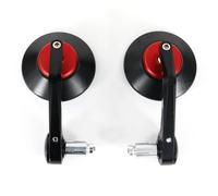 1 Pair Motorbike Mirrors Motorcycle Bar End Mirror For SUZUKI SV650 SFV650 Handlebar Rearview Wing Mirrors Extension Clear Glass Rear View Folding