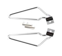 1 Pair Motorcycle Bracket Rack Saddle Pannier Bag Support Bars Mount Steel Saddlebag Bracket For Sportster 883 For Iron XL883N Luggage Rack(Silver)