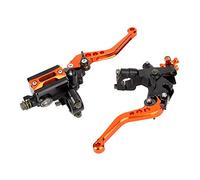 1 Pair Motorcycle Brake and Clutch Levers Universal Brake Clutch Master Cylinder Reservoir Levers 7/8"(22mm) (Orange) Brakes/Brake Drums and Accessories Brakes/brake drums and accessories