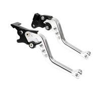 1 Pair Motorcycle Brake Handle CNC Clutch Drum Brake Lever Handle Universal Fit Compatible With Motorcycle Models Vehicle Models Works With Fits For Use With Replacement For Part Number(Silver)