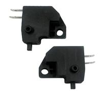 1 Pair Motorcycle Brake Light Switch Universal Motorcycle Left Right Brake Light Switch Black Motorbike Front Switchs Suitable for Most Brands of Motorbikes High Reliability and Worthy Trust