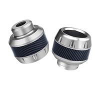 1 Pair Motorcycle Crash Protector Aluminum Alloy Wheel Front Fork Frame Falling Protection Pads Sliders Moto Safty Accessories(Silver)