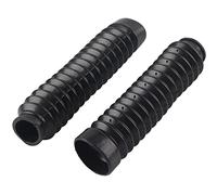 1 Pair Motorcycle Front Shock Cover, Motorcycle Front Fork Tubes Boots Rubber Sleeve Dust Cover Gaiters Gators Universal Shock Cover Black for CQR ATV Dirt Bike.-for fork gaiters motocross motor