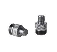 1 Pair Motorcycle M10*1.25 Aluminum Mirror Hole Plugs Screws Bolts CoversCompatible With(Titanium LH-RH)