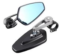 1 Pair Motorcycle Rear View Mirrors for YAMAHA FZ25, 7/8" Aluminum Bar End Rearview Mirrors, Scooter Side Mirror, Tint Anti Glare Glass,Grey
