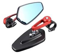 1 Pair Motorcycle Rear View Mirrors for Yamaha XSR 900 2016-2019 XSR 700 2018-2019, 7/8" Aluminum Bar End Rearview Mirrors, Scooter Side Mirror, Tint Anti Glare Glass,Red