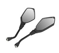 1 Pair Motorcycle Rear View Mirrors, Motorcycle Rearview Side Mirrors Adjustable Side Mirrors Universal Rearview Wing Mirror Motorbike Accessory for Motorcycle Modification, Black(8mm/0.31in)