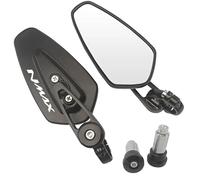 1 Pair Motorcycle Rearview Mirrors Universal Scooter Bar Handlebar Mirror For YAMAHA NMAX N MAX N-MAX 155 250 400 125