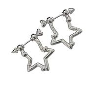 1 Pair Multifuntional Earrings Fashion Earrings Hollow Star Shaped Modern Date Party Accessories Alloy Texture Alloy