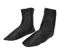 1 Pair Muslim Leather Socks, Unisex Zip Up Socks, Islamic Thermal Prayer Winter Socks with Fleece Lining, Sizes 35 to 45(42-Black)