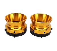 1 Pair Nab Hub Adapter, Polished Aluminium Alloy 10in Opener, Universal Loading Device for Studer ReVox Akai Teac Reel - to - Reel Tape Decks with Secure Lockable Fit and High Rota (Gold)