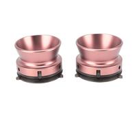 1 Pair Nab Hub Adapters, 1/4 10 Inch Reel to Reel Tape Opener, Polished Aluminium Nab Hub Device, Universal Loading Device for Studer, B67, Tape Recorder Accessories (Roseate)