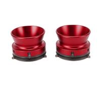1 Pair Nab Hub Adapters, 1/4 10 Inch Reel to Reel Tape Opener, Polished Aluminium Nab Hub Device, Universal Loading Device for Studer, B67, Tape Recorder Accessories (Red)