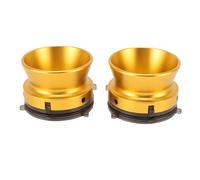 1 Pair Nab Hub Adapters, 1/4 Inch Opener Universal Loading Device, Polished Aluminum Alloy 10 Inch Reel to Reel Tape Opener Universal Charger for Studer, B67 (Gold)