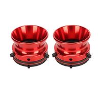 1 Pair NAB Hub Adapters, Aluminum Alloy 10 Inch Opener Universal Loading Device for Studer ReVox, for Akai, for Teac, for Reel to Reel Tape Recorders (Red)
