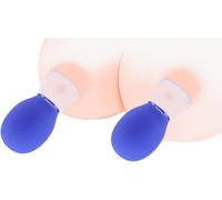 1 Pair Nipple Suckers BDSM Toys Nipple Stimu-lator Massager, for Women Couples Pleasure Suckers Women Adult Sex Toys (Blue)