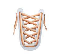 1 Pair No Tie Elastic Shoelaces Flat Polyester Laces for Sneakers Men Women(White orange,120cm)