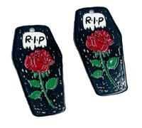 1 Pair Nonslip Halloween Hairpin With Skull Pumpkin Skeleton Charm Lightweight Acrylic Hair Grip For Party Costumes Halloween Hair Clip