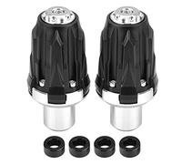 1 Pair of 10mm Motorcycle Exhaust Frame Sliders Anti Crash Pads Falling Protector for Racing Fast Speed Driving 5 Colors Aluminum Alloy Nylon T6063 Anodized 119x57mm (Silver)