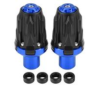 1 Pair of 10mm Motorcycle Exhaust Frame Sliders Anti Crash Pads Falling Protector for Racing Fast Speed Driving 5 Colors Aluminum Alloy Nylon T6063 Anodized 119x57mm (Blue)