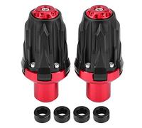 1 Pair of 10mm Motorcycle Exhaust Frame Sliders Anti Crash Pads Falling Protector for Racing Fast Speed Driving 5 Colors Aluminum Alloy Nylon T6063 Anodized 119x57mm (Red)