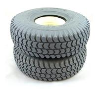 1 Pair of 3.00-4 Grey Solid Block Mobility Scooter Tyres (260x85)(300x4)