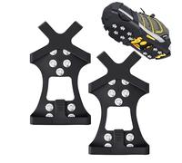 1 Pair Of Anti-Slip Spikes, Ice And Snow Non-Slip Shoes, Shoe Spikes, 10-Tooth Ice And Snow Traction Spikes, Stainless Steel Shoe Spikes