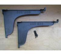 1 Pair of Antique Cast Iron Lipped Edge Railway GWR 1833 Window Box Shelf Brackets
