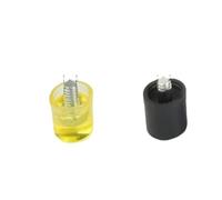 1 Pair of Double Face Tap Rubber Hammer Head 25mm 30mm 35mm 40mm 45mm Yellow and Black Nylon Heads(1Pair of 25mm Ye Bl)