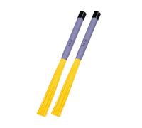1 pair of drum brushes with comfortable handle rod percussion drum brushes dabbing nylon drum stick brushes smooth grip