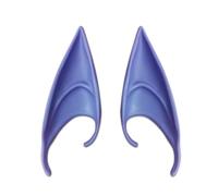 1 Pair of Elf Ears, Latex Ears, Pointed Ears, Pixie Fairy Ears, Latex Elf Ears, Latex Alien Ears, Party Decorations Accessories for Adults, Cosplay, Halloween, Carnival, Fancy Dress, Purple Blue, 12