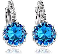 1 pair of fashionable stud earrings, sparkling earrings with crystal and diamond decoration Fashion processing