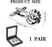 1 Pair Of French Cufflinks And 1 Tie Clip, Exquisite Twisted Pattern Craftsmanship, Simple And Durable, Business Formal Wear Accessories.