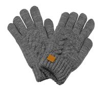 1 Pair Of Gray Velvet Gloves, Warm Knitted Gloves, Touch Screen Gloves, Outdoor Cold-Proof Gloves, Sports Gloves