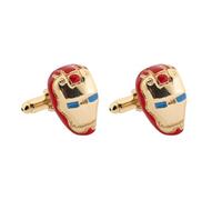 1 Pair Of Iron Man Cufflinks Men'S French Shirt Suit Cufflinks