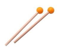 1 Pair of Marimba Mallets with Rubber Head and Beech Wood Handle Percussion Sticks for Xylophone Glockenspiel & Steel Tongue Drum Marimba Mallets Set 18.5 cm Wooden Mallets